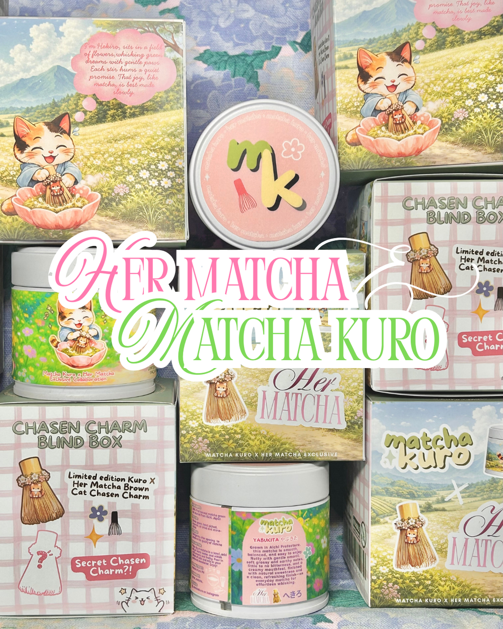 Kuro x Her Matcha Charm Blind Box